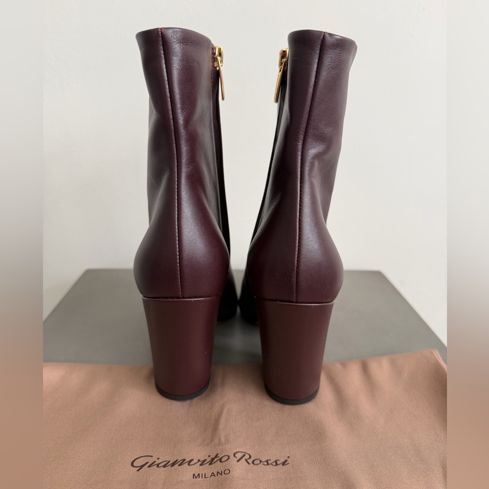 NEW Gianvito Rossi Keinna 85 Leather Ankle Boots, size 39 EU (8.5 US) - Picture 3 of 9